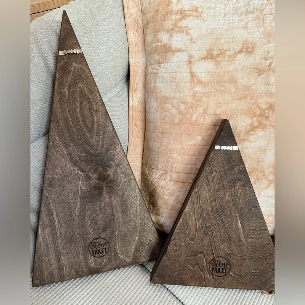 Stone & Violet Walnut Shelves